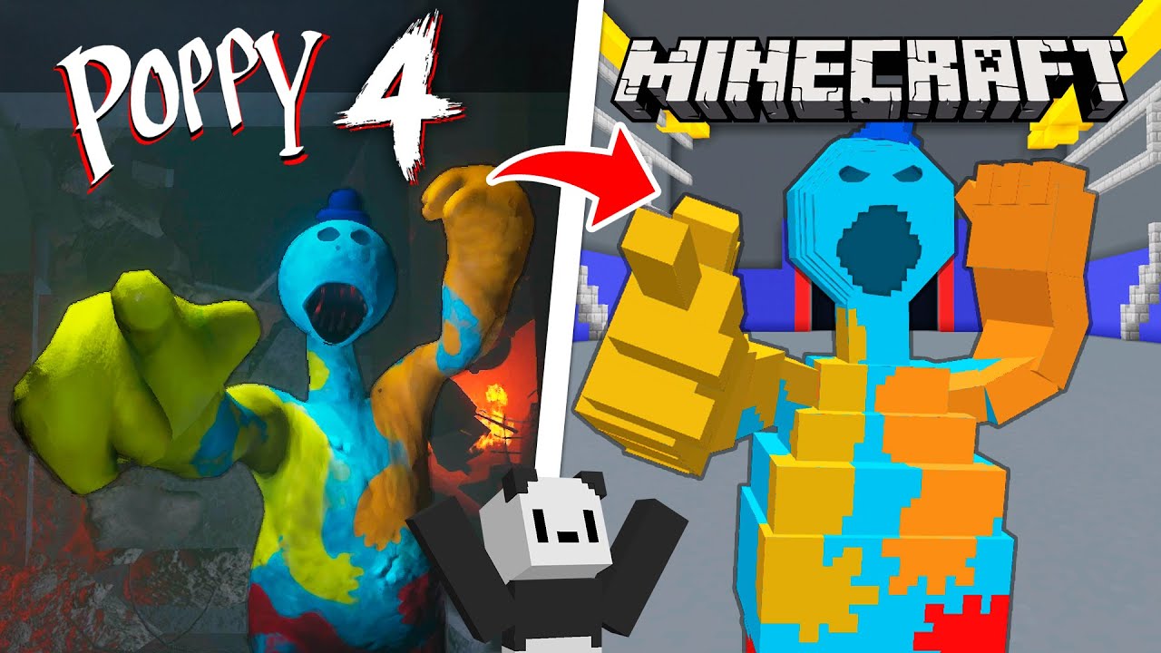 RECRIEI POPPY PLAYTIME 4 NO MINECRAFT