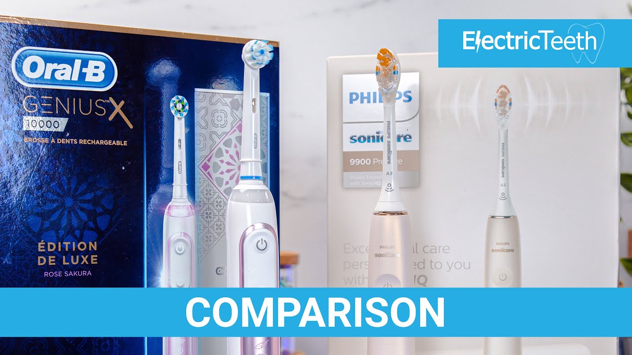 Oral-B Genius X vs Sonicare 9900 Prestige