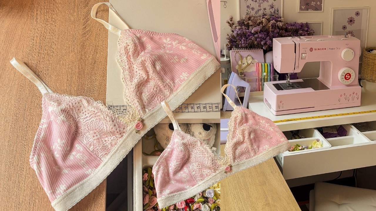 Aprende a coser un bralette paso a paso completo ✨🧵