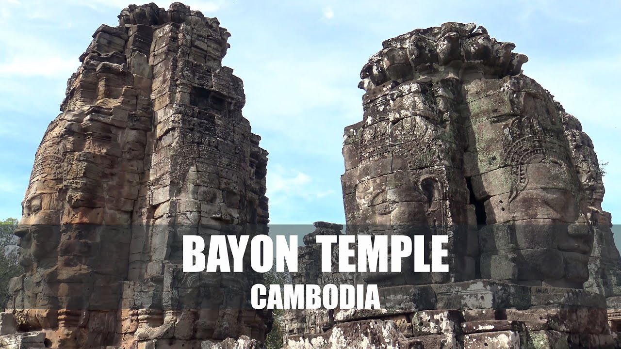 Explorando Rostos Gigantes do Templo Bayon no Cambodia. / Exploring the Giant Faces of Bayon Temple