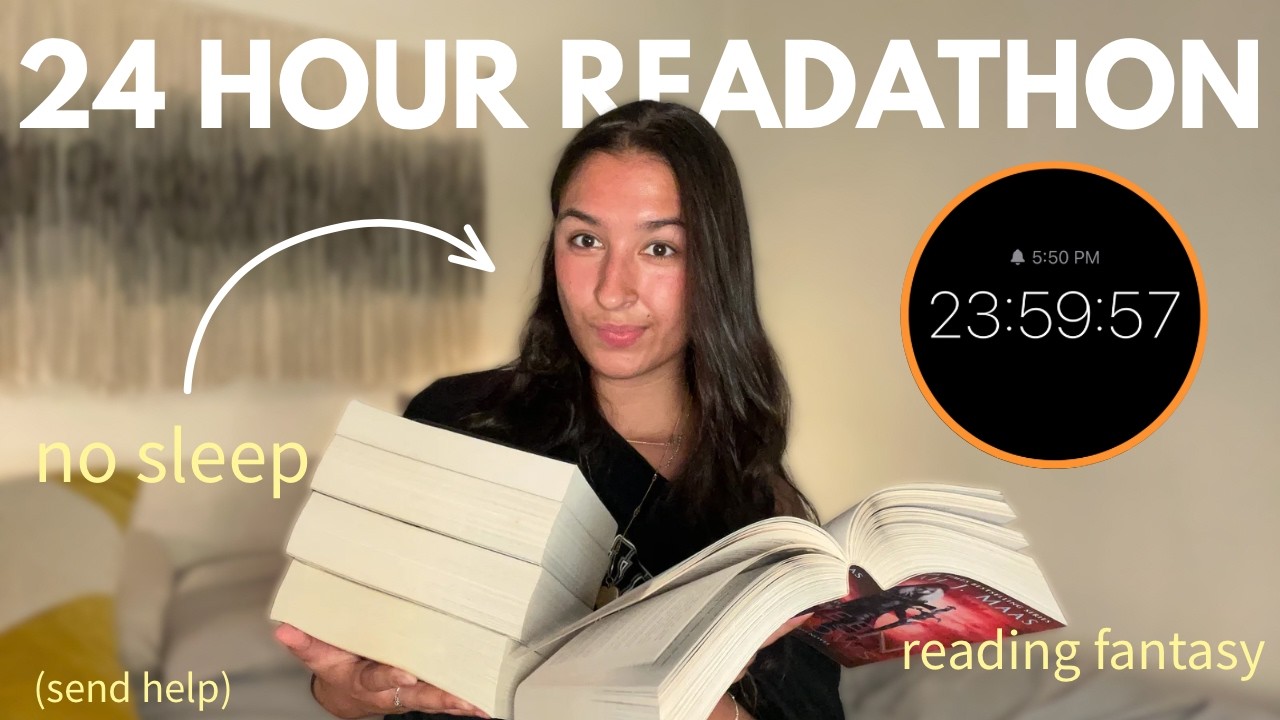 reading for 24 hours straight🌙readathon vlog