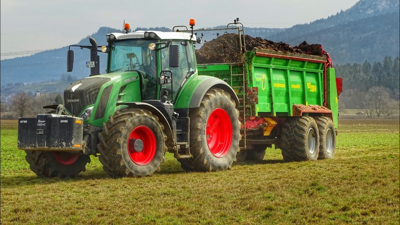 Miststreuen 2016// Fendt 828 VARIO S4 - Strautmann Streublitz VS 2004