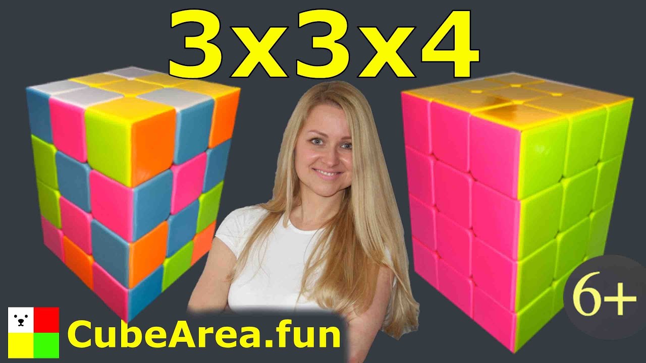 Лучший урок Как собрать Кубоид 3 на 3 на 4 | Кубик Рубика 3 на 3 на 4 Уроки от cubearea.fun