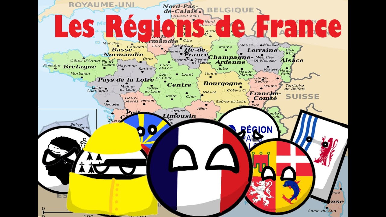 Les Régions De France En Countryballs