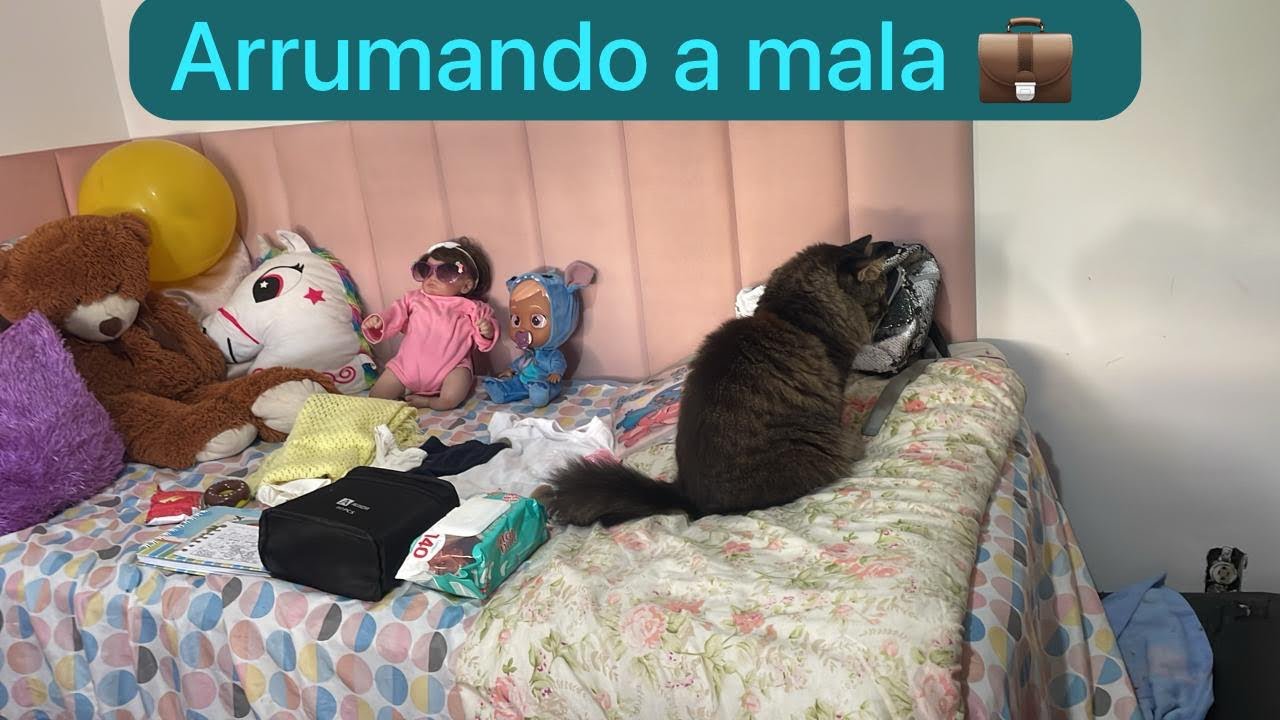 Arrumando a mala para ir viajar com as meninas