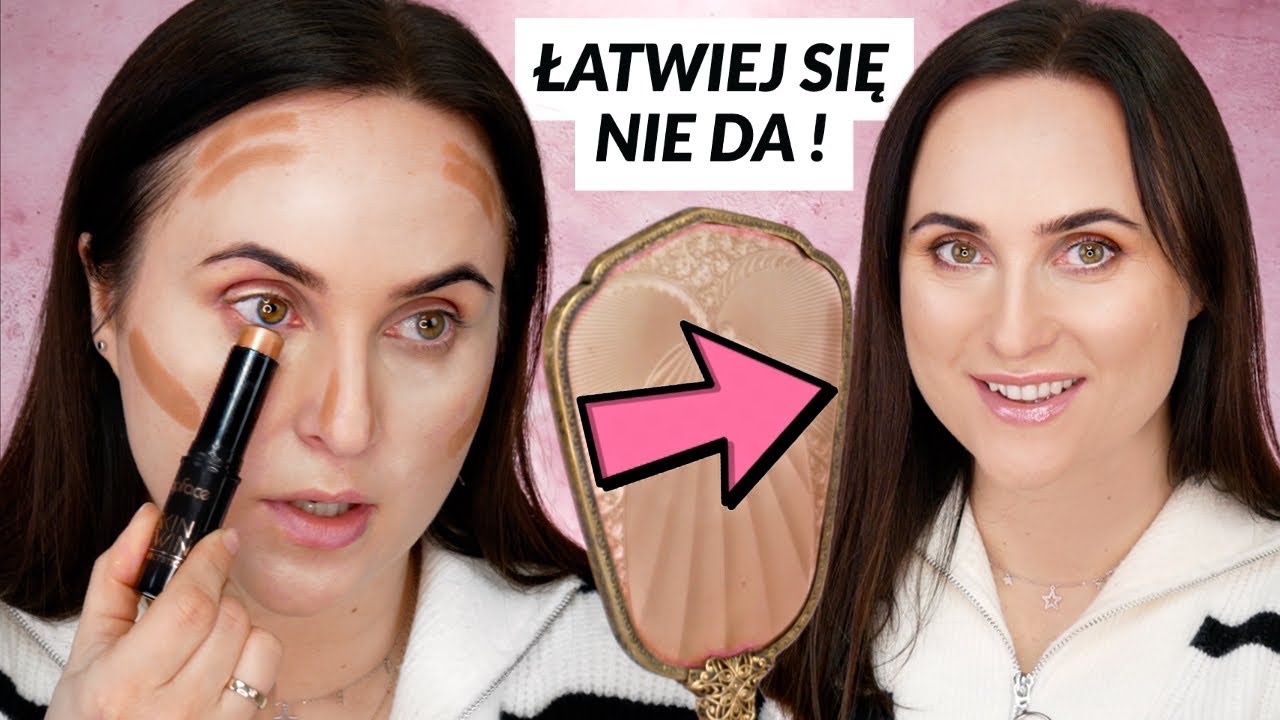Szybki ODMŁADZAJĄCY - Makeup No Makeup + łatwe konturowanie na mokro | Tutorial