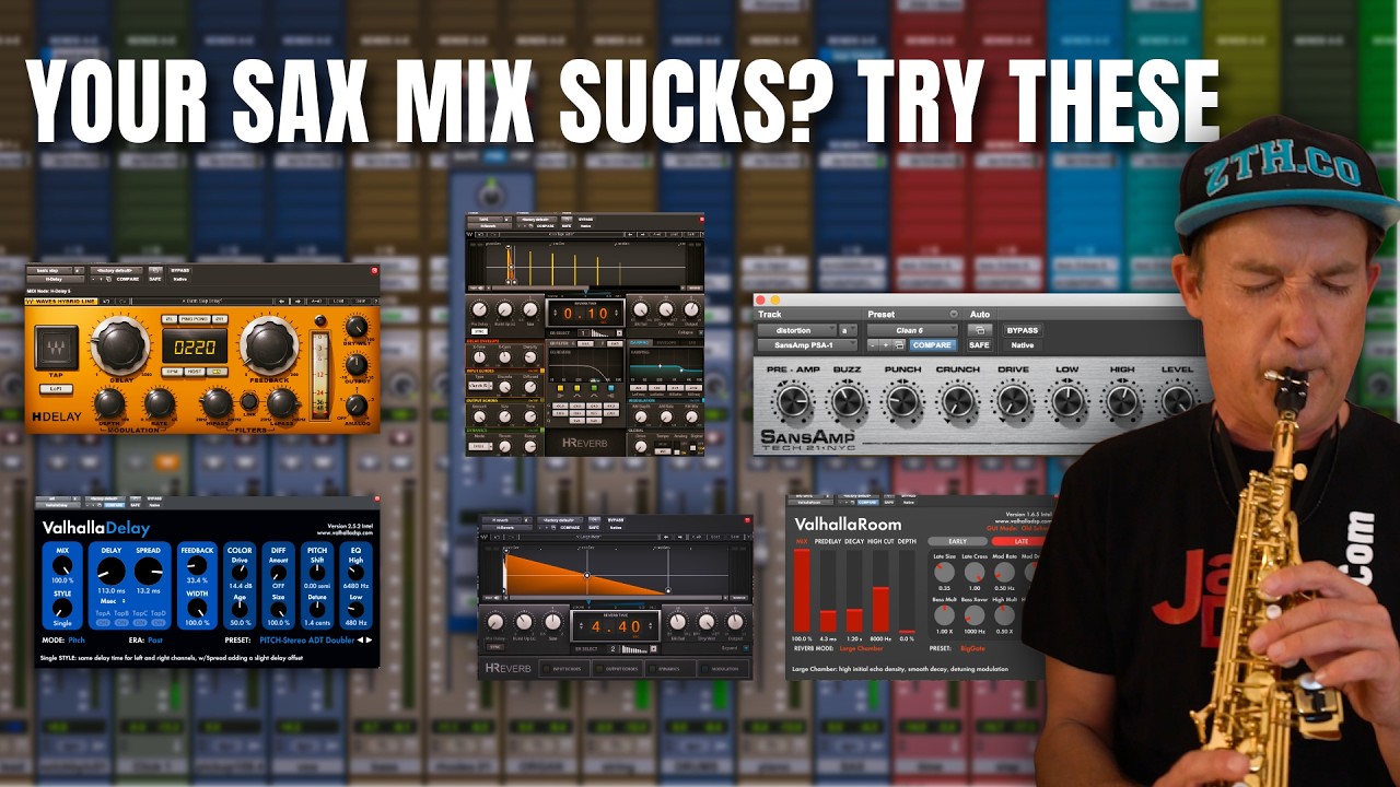 Mixing Saxophone techniques + tips