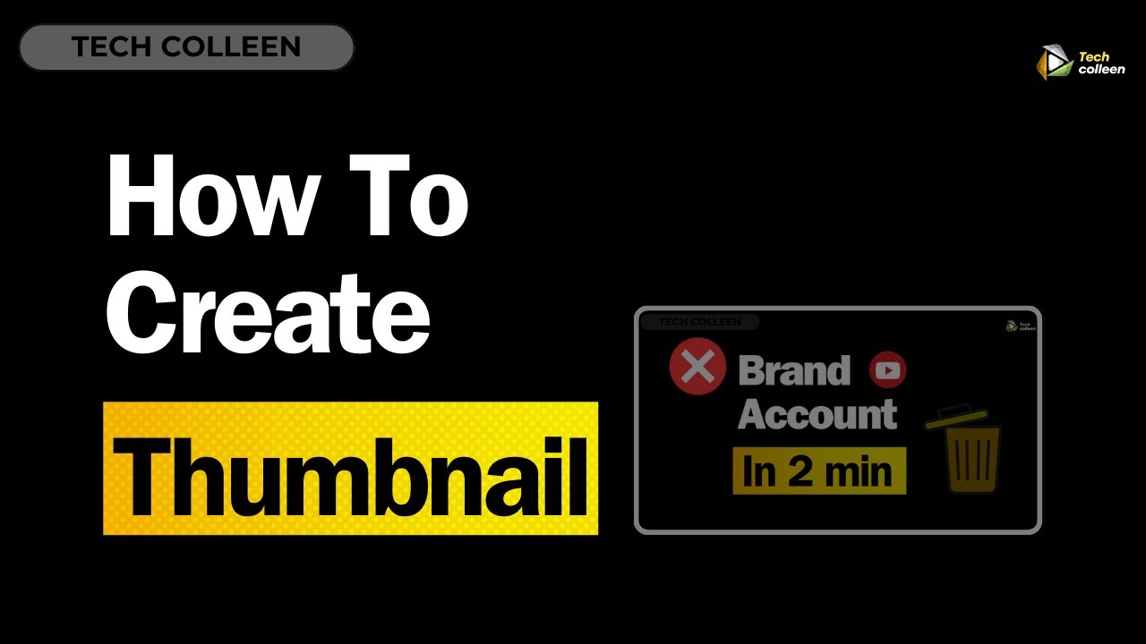 How to create Thumbnail 2024 | Thumbnail Kaise bnayen 2024 | Tech Colleen
