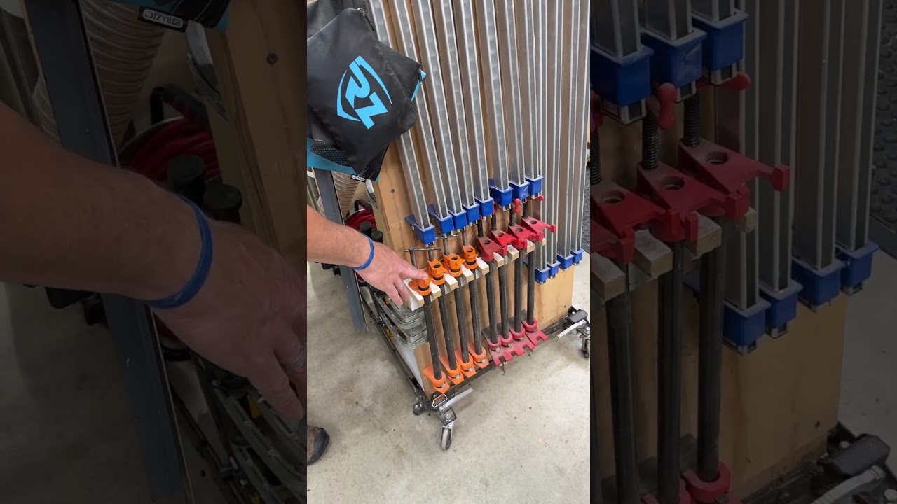 Handmade Clamp Rack! A game changer for your workshop! 