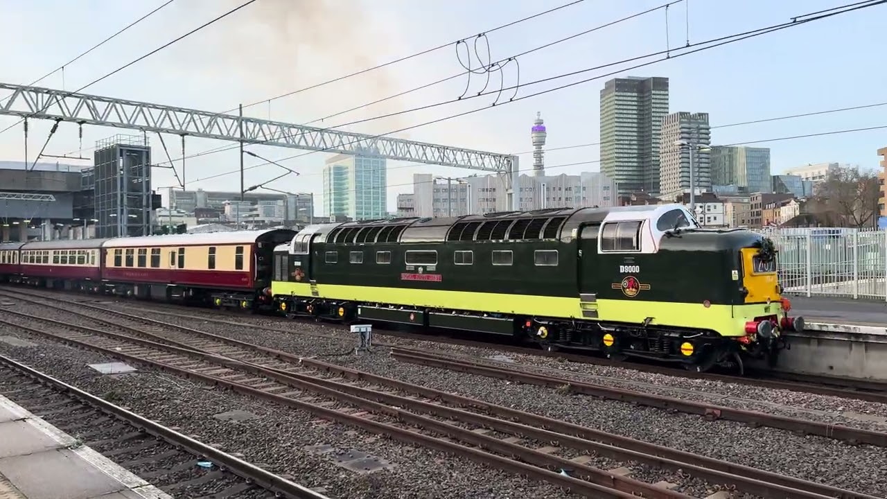 BR Class 55 Deltic no. D9000 ‘Royal Scots Grey’ departs London Euston 