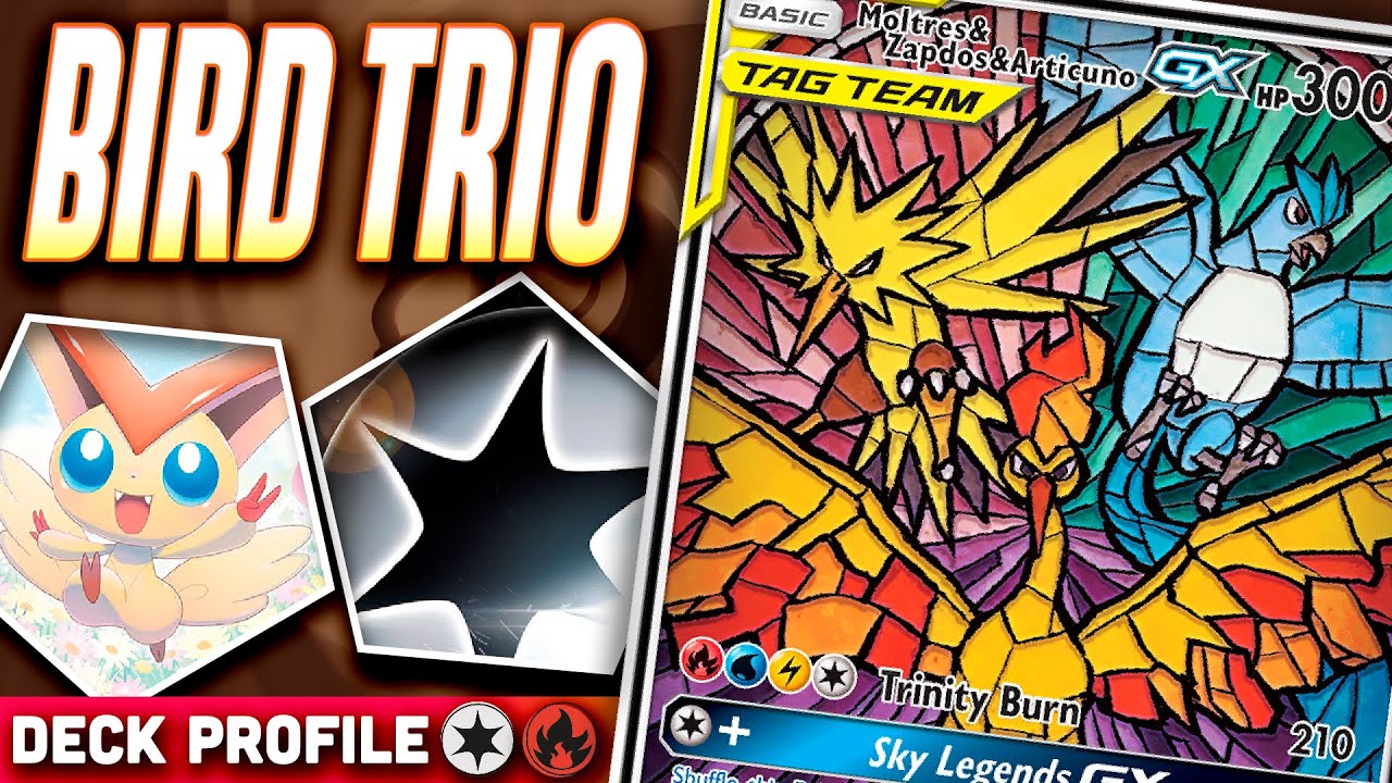 MOLTRES & ARTICUNO & ZAPDOS GX deck takes on FLYGON GX in a super close match! [Pokemon TCG Online]