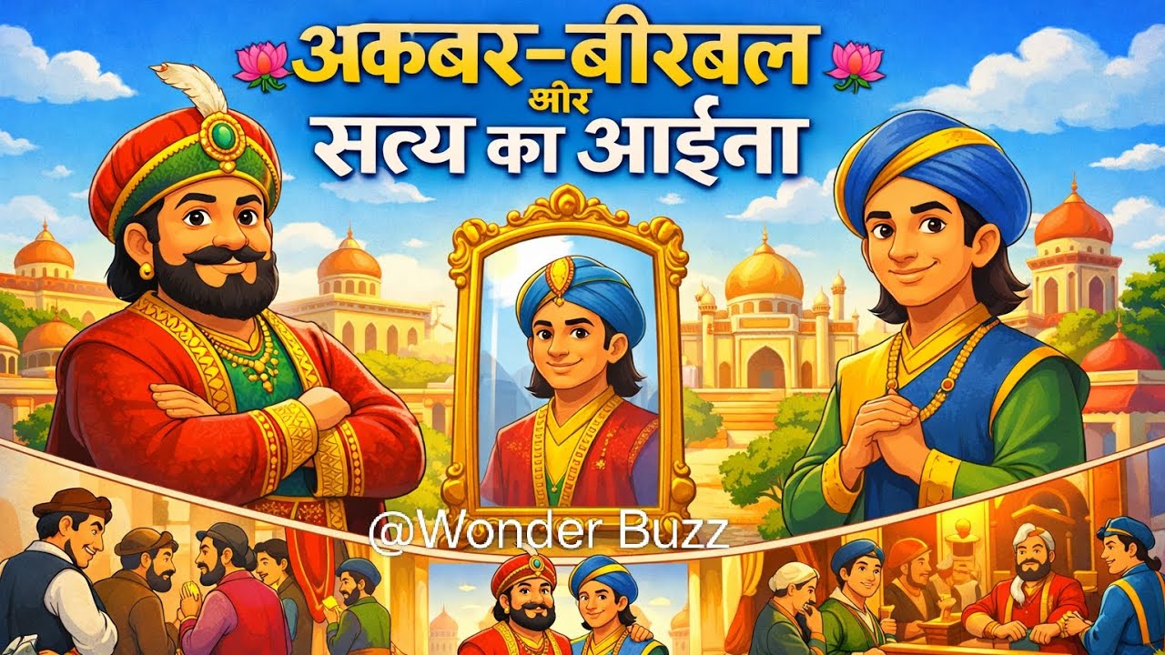 अकबर–बीरबल कहानी – 1 ll Akbar–Birbal and the Mirror of Truth l Historical stories 