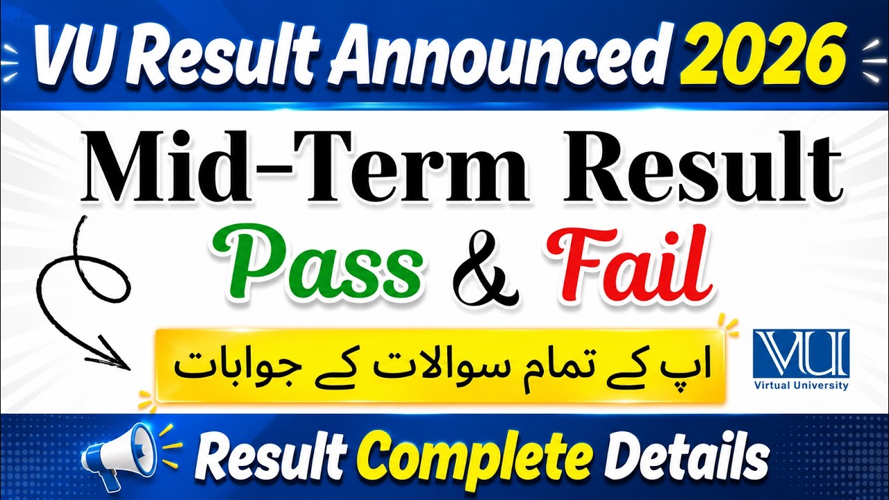 VU Midterm Results Spring 2026 Announced | check Midterm Results 2026 #vu​ #result​ #2026 #midterm​