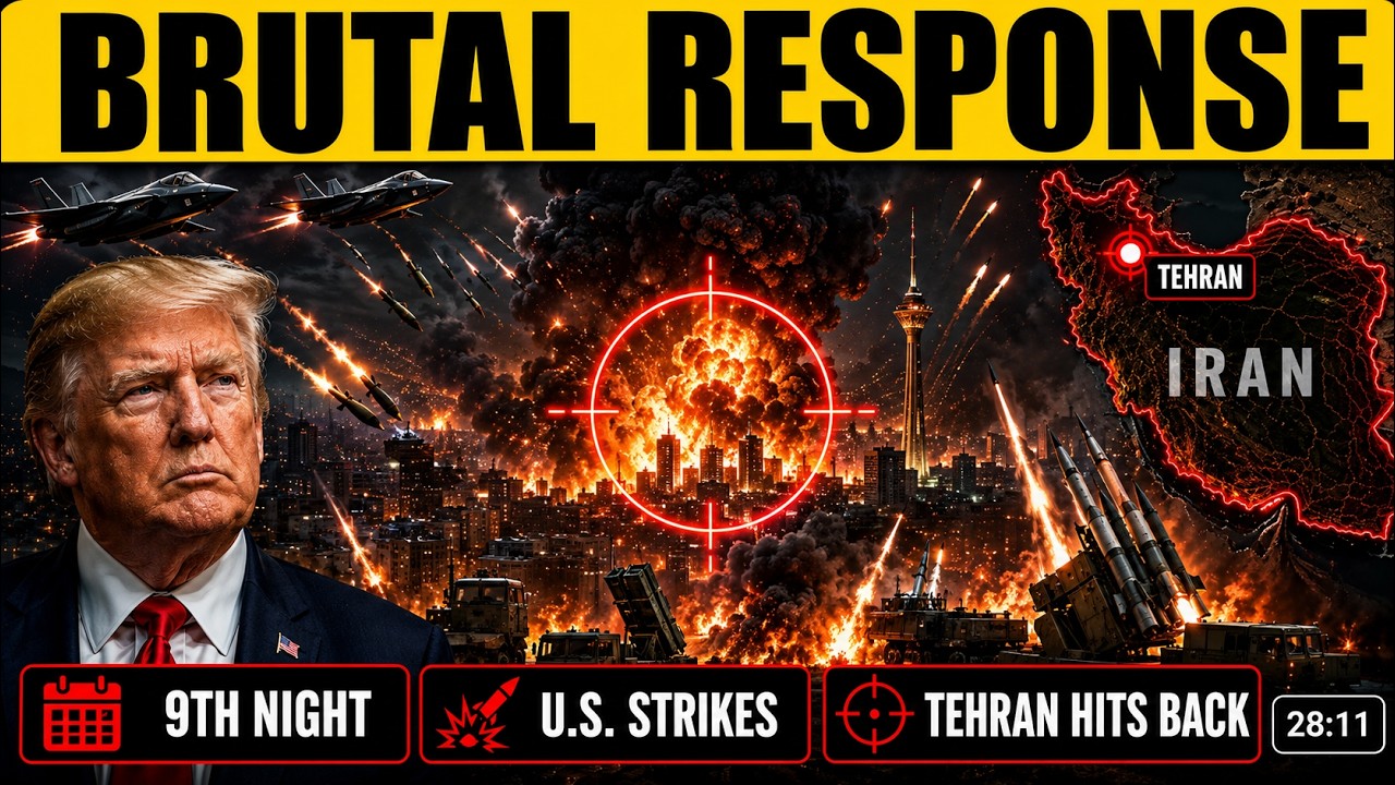 JUST IN:US Forces Just Struck Iran For The 9th Night Straight So Tehran's Retaliation Was BRUTAL
