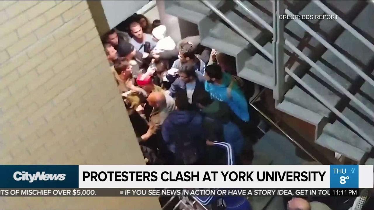 Protesters clash at York University