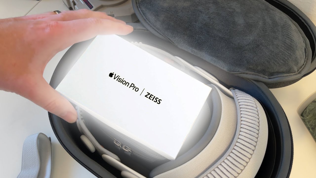 Storing the Zeiss Optical Inserts box in the Spigen Klasden Pouch for Apple Vision Pro