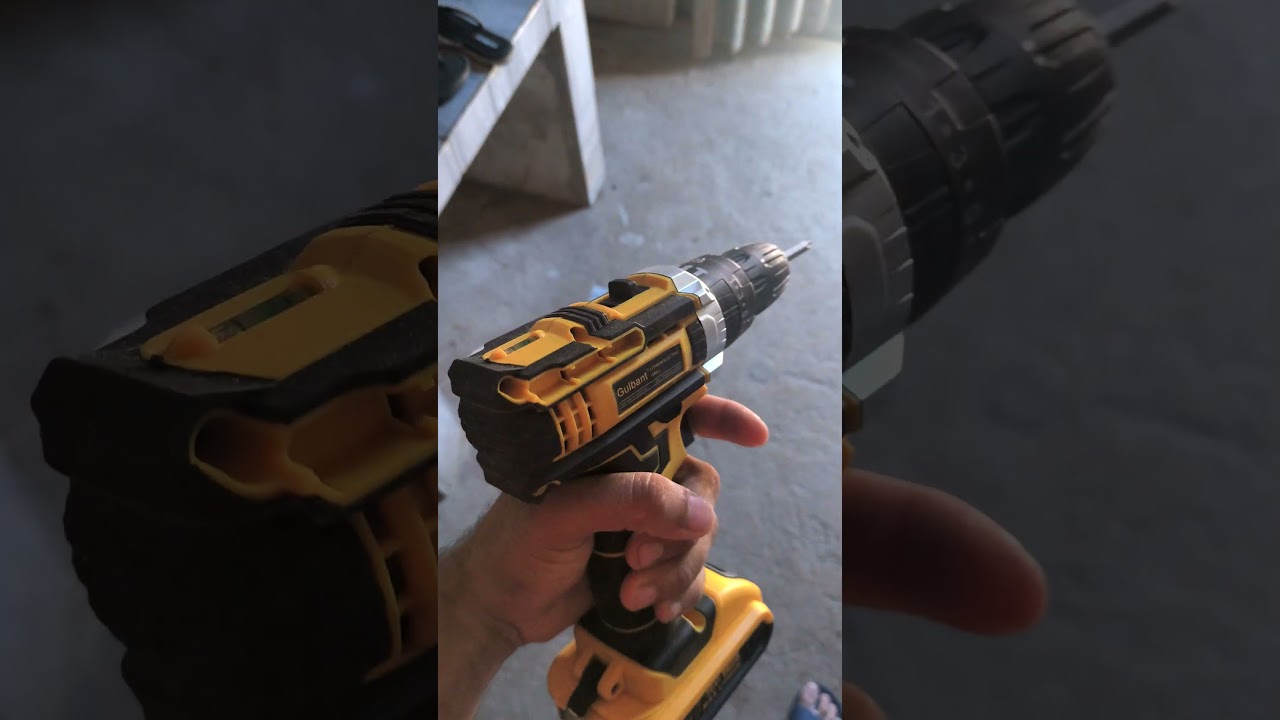 Parafusadeira Furadeira Profissional 36v Sem Fio 2 Baterias Impacto El&eacute;trica Port&aacute;til Maleta