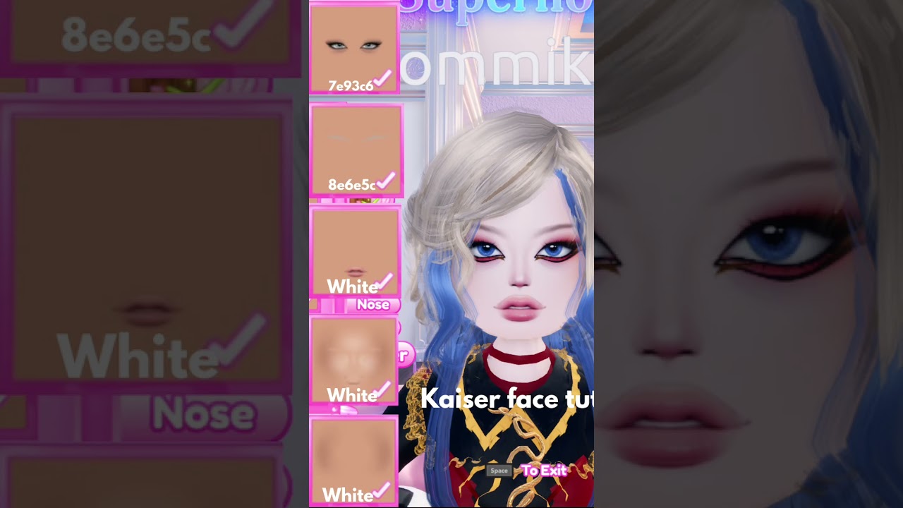 Kaiser blue lock face tutorial in dti! 