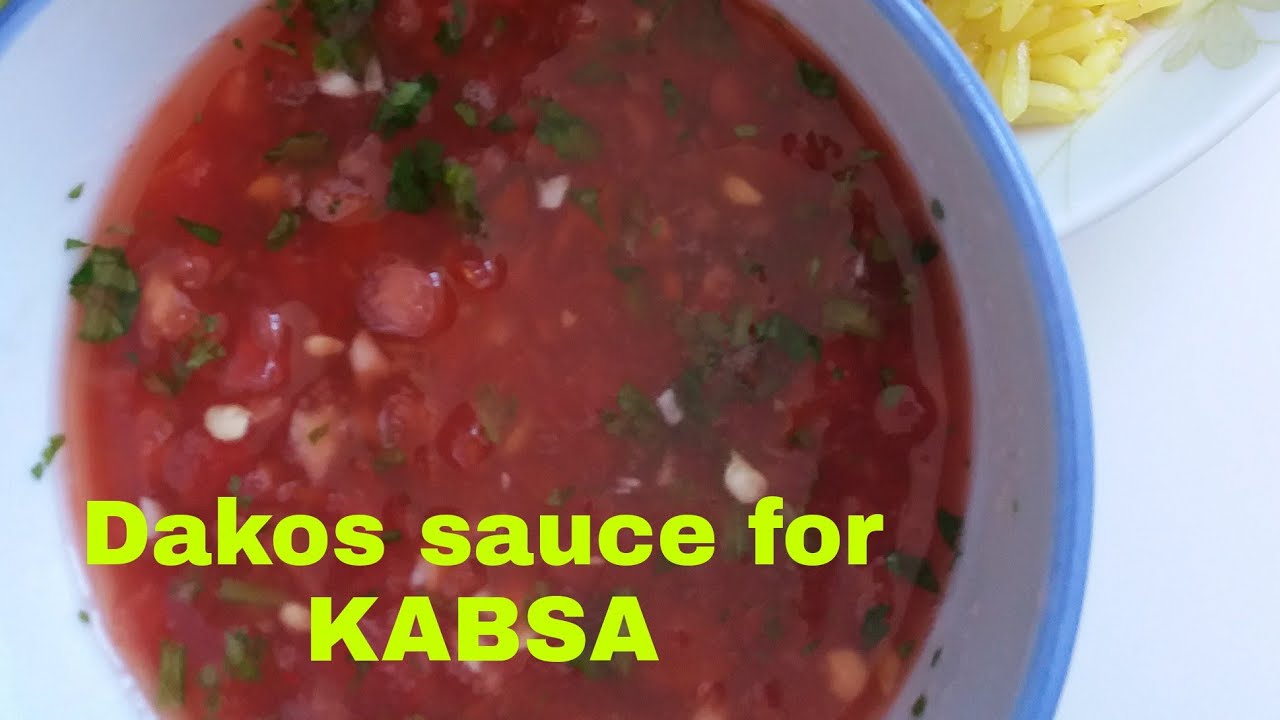 how to make homemade DAKOS KABSA sauce.Easy and,tasty dakos,sauce