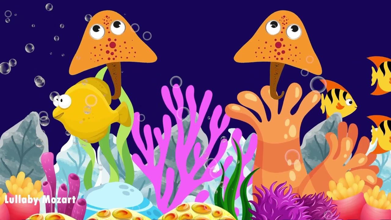 Baby sleep music 💤 Lullabу and Calming Undersea Animation 🐟 Soothing fishes #1034 #sleepmusic
