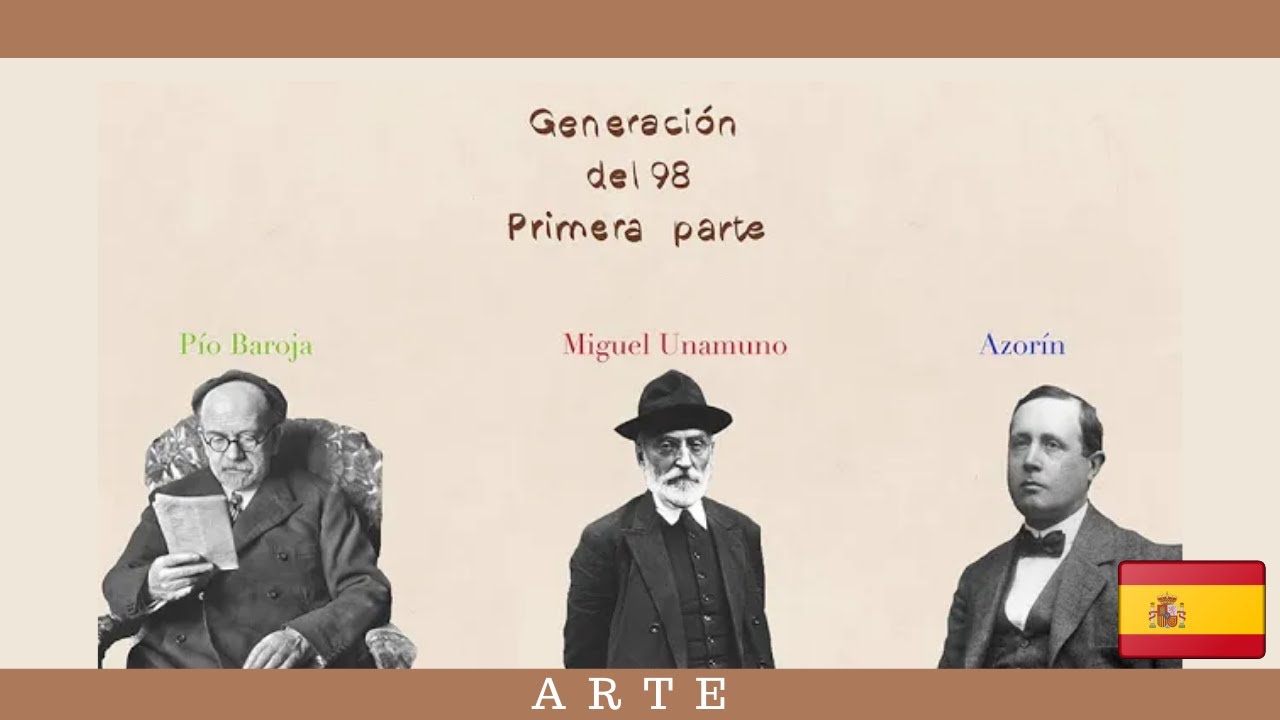 ✍🏻 LA GENERACIÓN DEL 98 I: UNAMUNO; BAROJA Y AZORÍN
