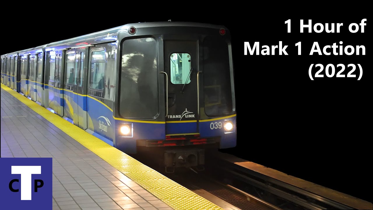 SkyTrain Action - 1 Hour of Mark 1 SkyTrain Cars (4K)