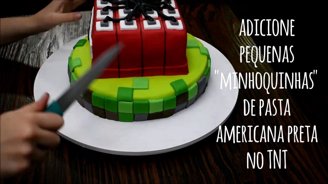 DIY BOLO MINECRAFT - Art Gateau