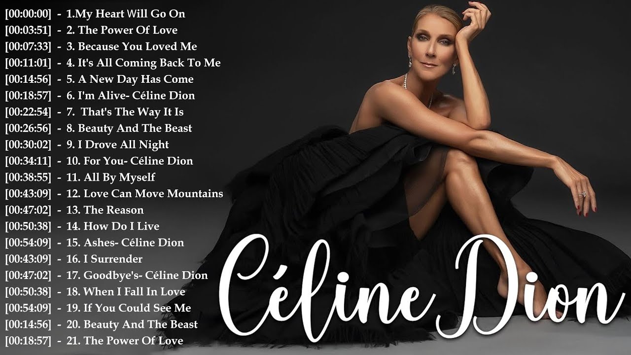 Celine Dion Greatest Hits 2025 - Best Songs Of Celine Dion - Best Love Songs Of Celine Dion