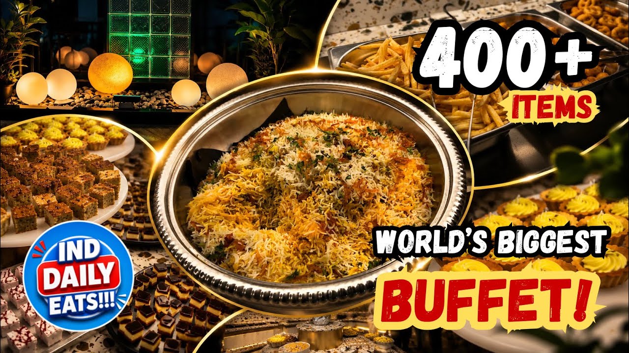 World&rsquo;s Largest Buffet in Hyderabad? | Grandline Buffet Full Review | Sarath City Capital Mall