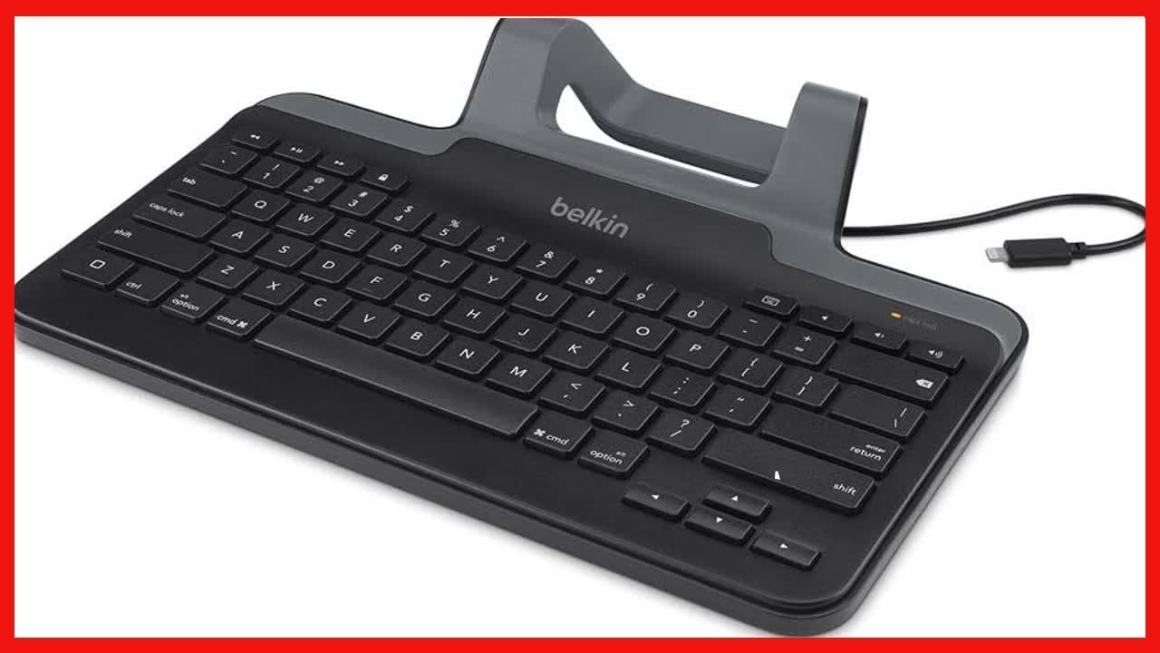 Проводная клавиатура для планшета Belkin со подставкой: идеальный компаньон для iPad и Android.