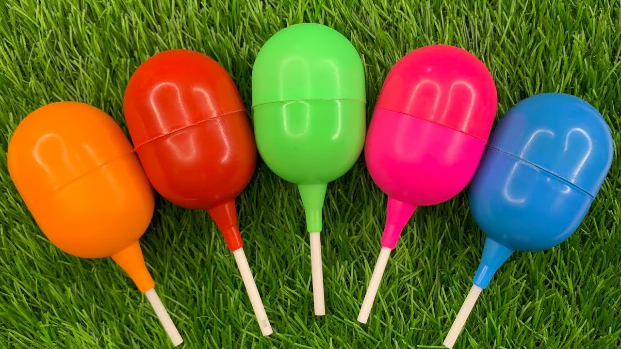 Satisfying video Asmr Lollipops candy and chocolate gummy candy unboxing video