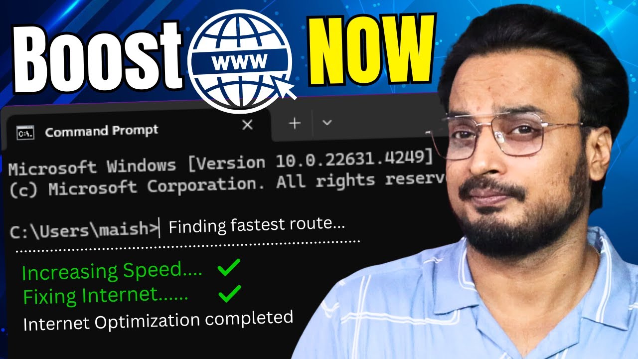 How To Speed Up Internet Using⚡CMD (Command Prompt Fix)