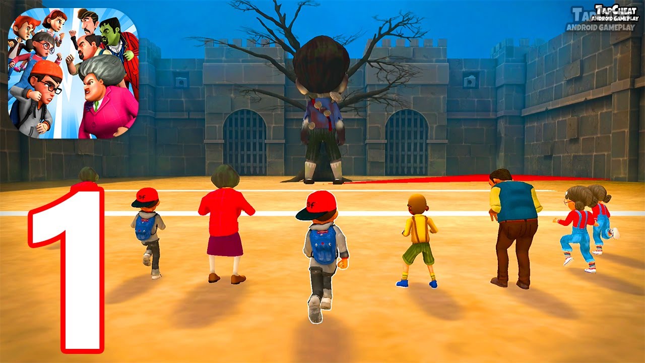 Clash of Scary Squad - Gameplay Walkthrough Part 1 Scary Teacher 3D Scary Squad MiniGames