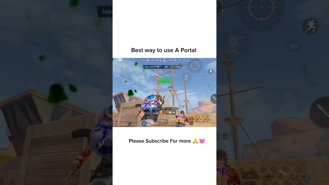 best way to use a portal in bgmi #bgmishorts #pubgnewupdate
