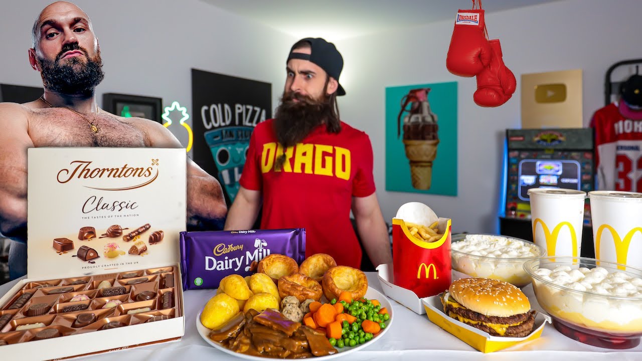 TYSON FURY'S RIDICULOUS CHEAT DAY CHALLENGE | BeardMeatsFood