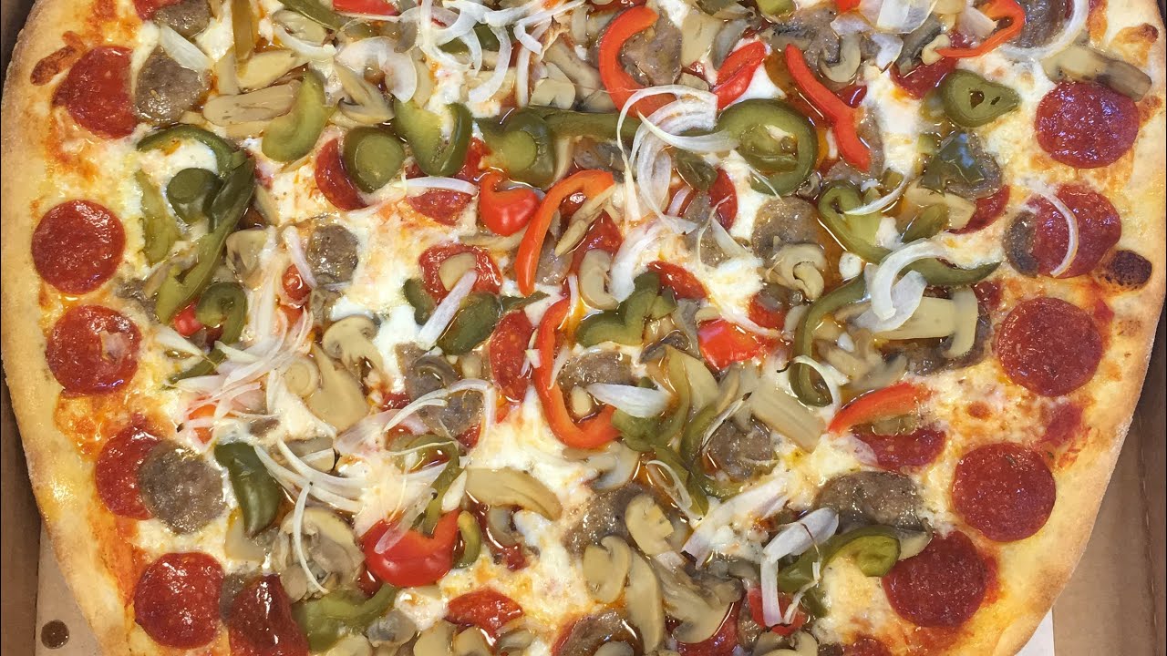 Making a super deluxe pizza
