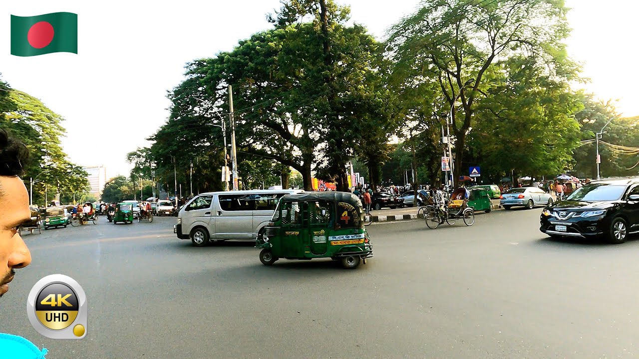 Raju Memorial Sculpture to Central Shaheed Minar 4K View