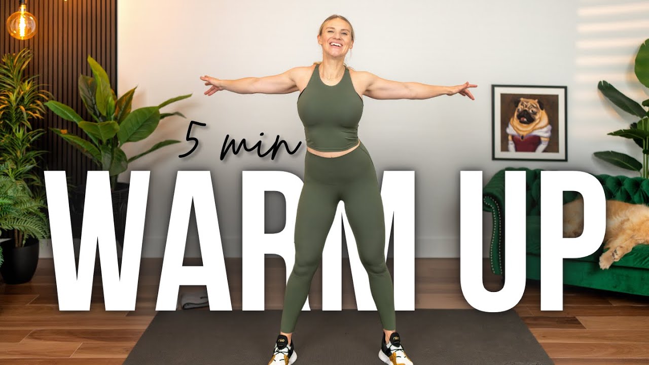 5-minute PRE-WORKOUT WARM UP for Strength Training