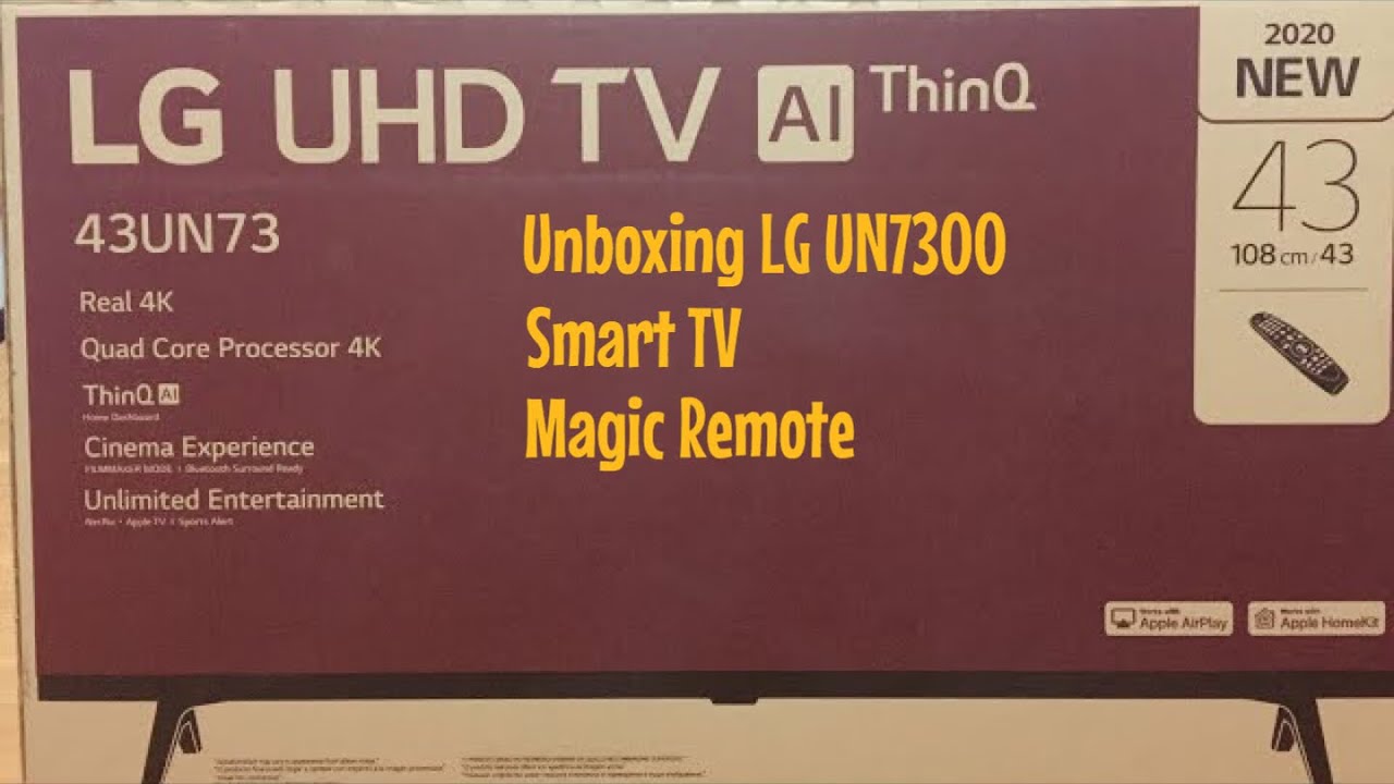 Unboxing LG UN7300 UHD 43 inch Smart TV 4K