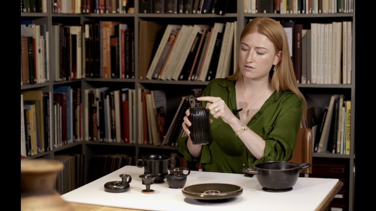 Putting Greek Black Glaze pottery into context - Charis Tyndall, Charles Ede gallery, London