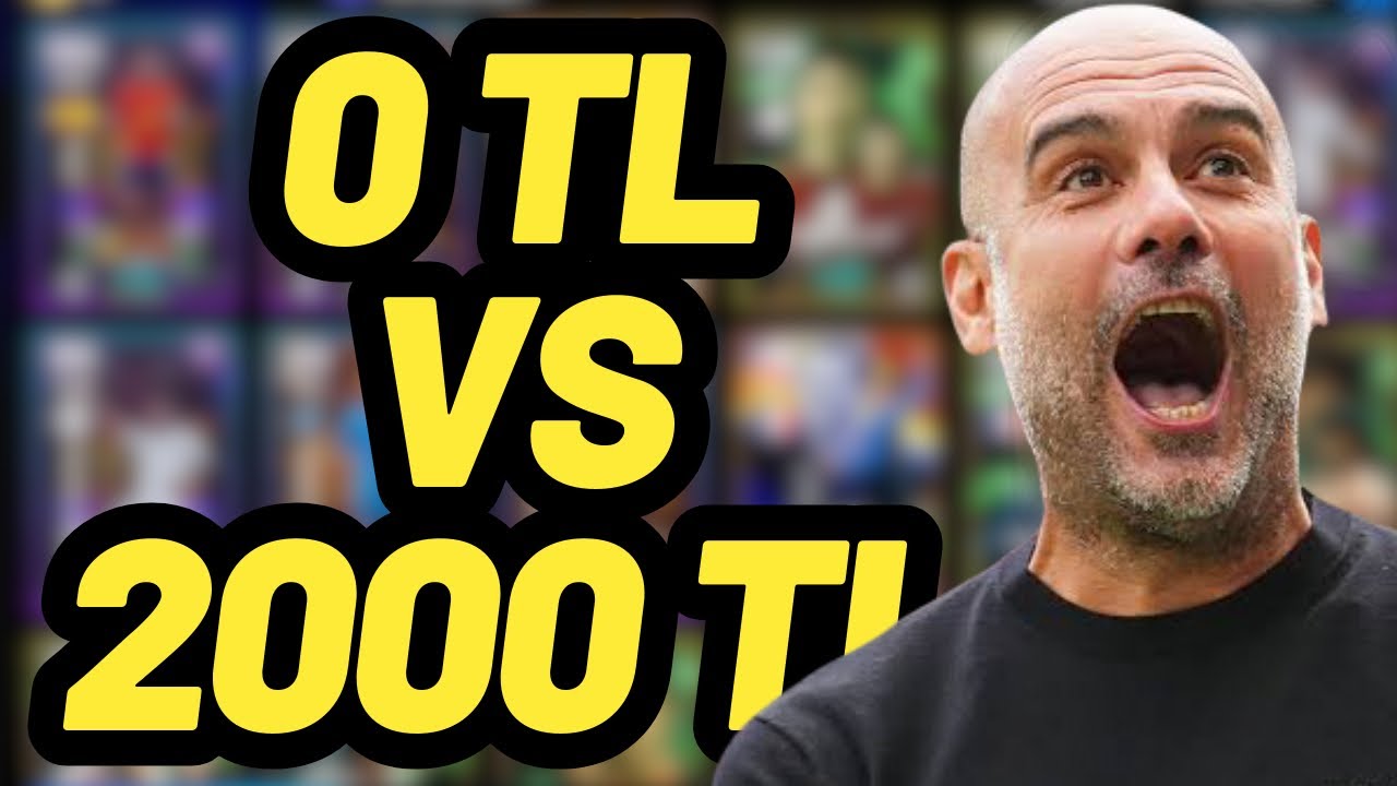 0 TL vs 2000 TL KADRO | EFOOTBALL 2025 MOBİLE