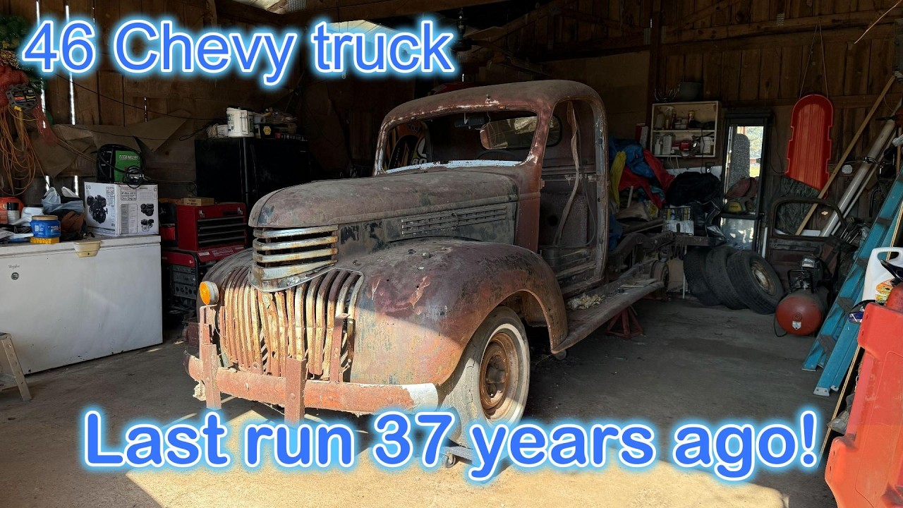 1946 Chevy truck in a barn for 37 years! Will it run?