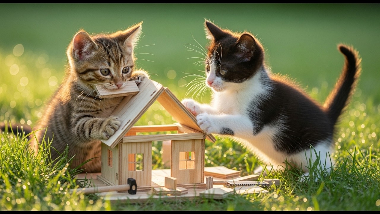 Cute Kittens play | Mama Cat | Sweet Cat | Babycats