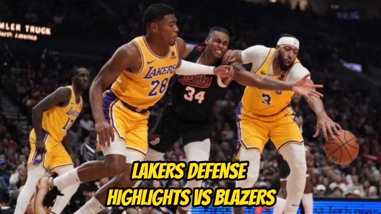 Lakers VS Blazers | Lakeshow Defense Highlights