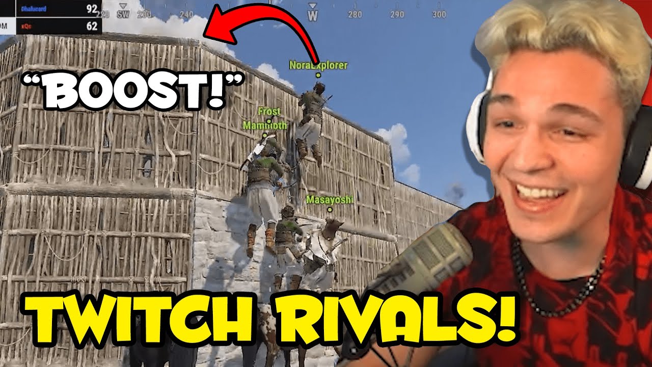 Ray C Enters Rust Twitch Rivals and Storms Team XQC's Base ft. hJune, eaJ, DisguisedToast Day 1