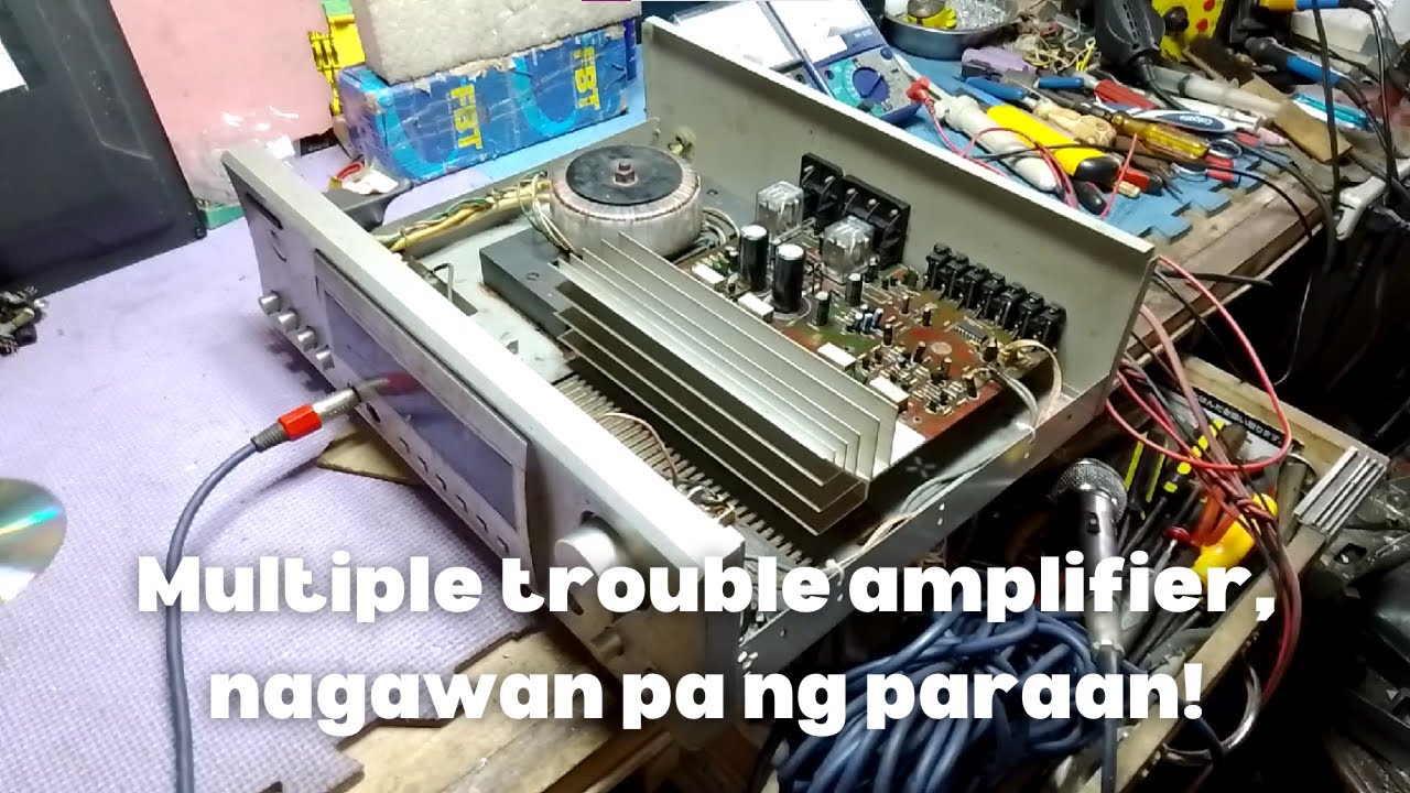 AUDIO-LINE AMPLIFIER WITH MULTIPLE TROUBLE || VLOG #126