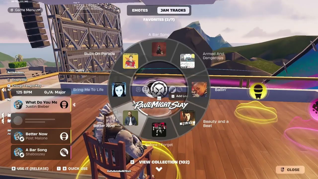 Fortnite Jam Tracks Mashups Justin Bieber Post Malone Zedd