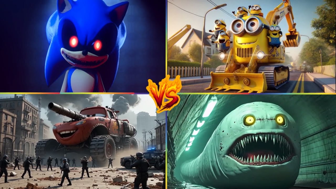 🚀LUNAR MOON🆚SONIC EXE🆚HEAD HOUSE🆚EROSION WORM COFFIN DANCE 🎮TILES HOP RHYTM🎮