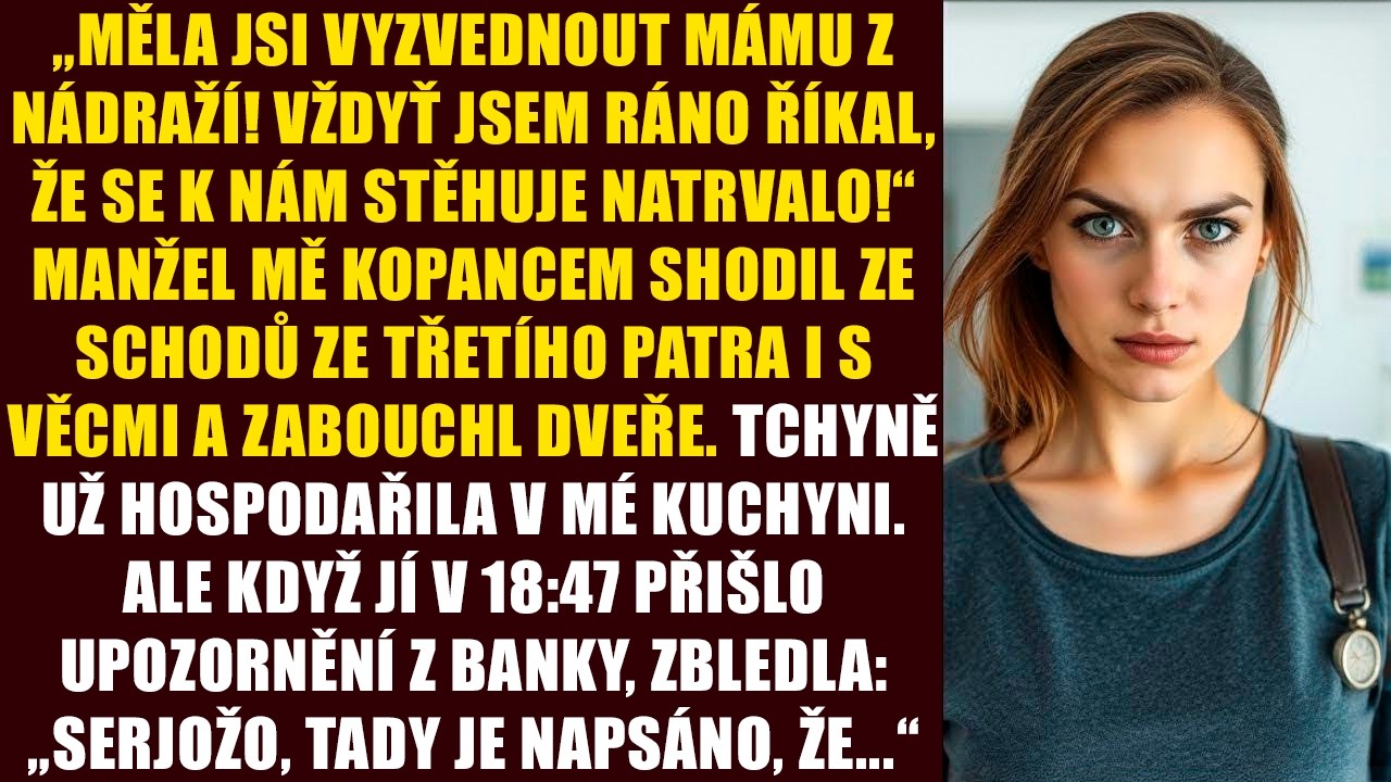 „Měla jsi vyzvednout mámu z nádraží! Vždyť jsem ráno říkal, že se k nám stěhuje natrvalo!“ manžel mě