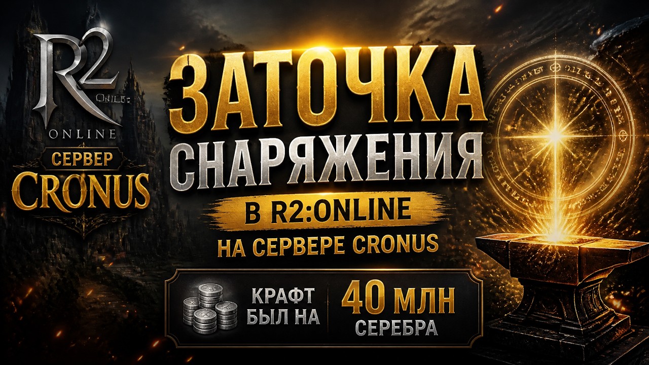 Супер гига крафт на 40кк серебра в игре R2:Online сервер Cronus